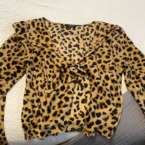 Leopard Print Blouse